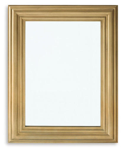 Keneriah - Accent Mirror - Gold Finish Accent Mirrors by Signature Design by Ashley® - Walls Furniture & Mattress