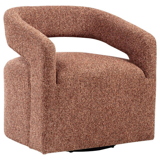 Westhill - Boucle Upholstered Swivel Accent Chair Swivel Chairs by Coaster Fine Furniture - Walls Furniture & Mattress