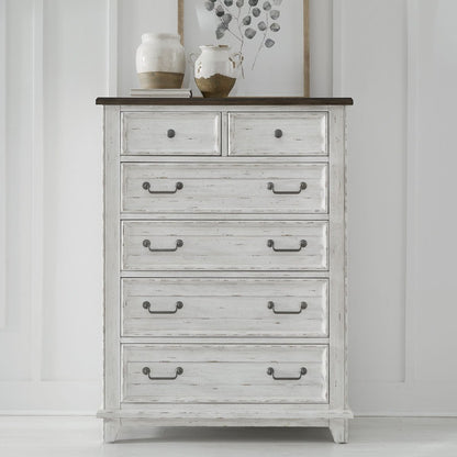 River Place - 6 Drawer Chest - White Accent Chests by Liberty Furniture - Walls Furniture & Mattress