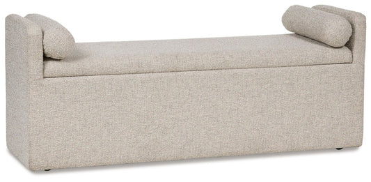 Galliden - Beige - Large Upholstered Dining Room Bench Upholstered Benches by Signature Design by Ashley® - Walls Furniture & Mattress