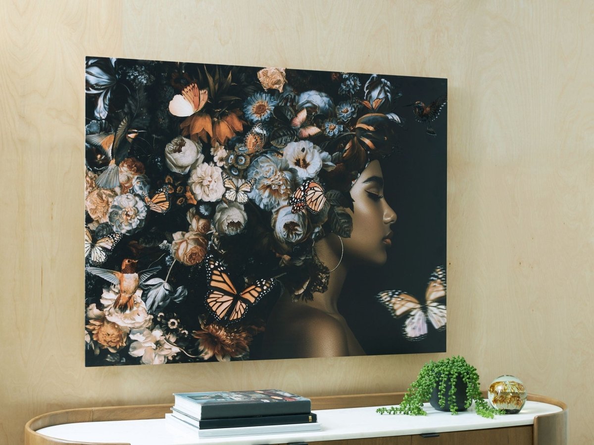 Valfer - Orange / Black / White - Wall Art Wall Decor by Signature Design by Ashley® - Walls Furniture & Mattress