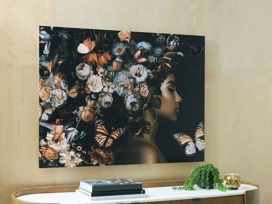 Valfer - Orange / Black / White - Wall Art Wall Decor by Signature Design by Ashley® - Walls Furniture & Mattress