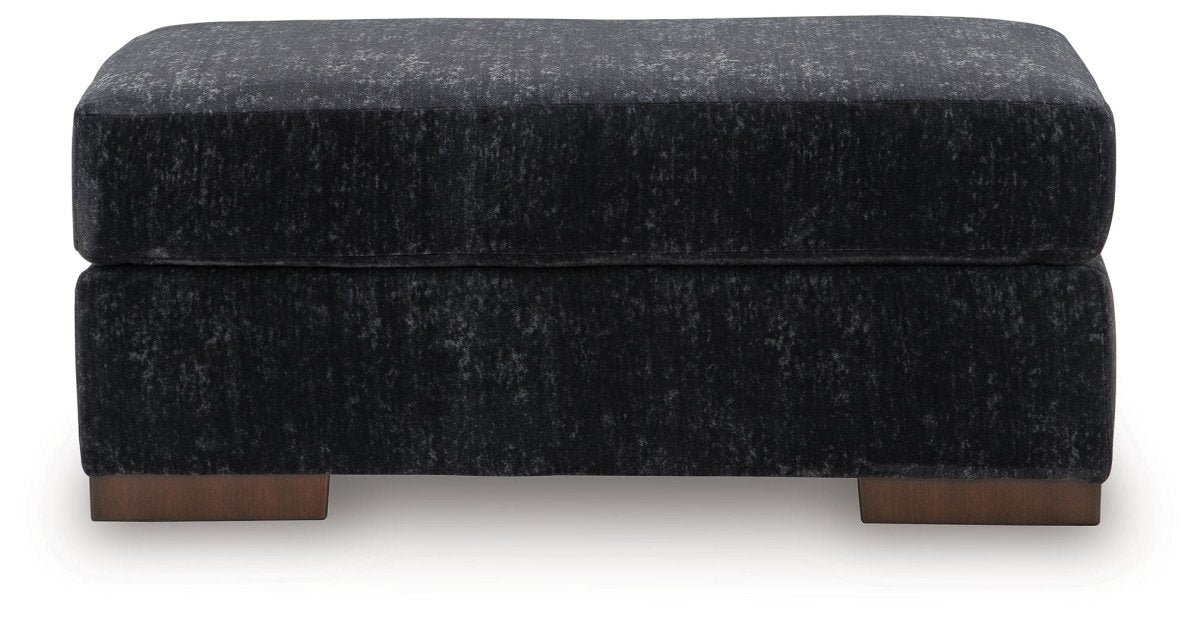 Whitmore Manor - Ottoman - Black Pearl Upholstered Ottomans by Benchcraft® - Walls Furniture & Mattress
