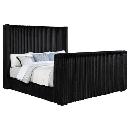 Centergrove - Upholstered Wingback TV Bed Upholstered Beds by Coaster Fine Furniture - Walls Furniture & Mattress