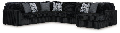 Midnight-Madness - 6 Piece Sectional Stationary Sectionals by Signature Design by Ashley® - Walls Furniture & Mattress