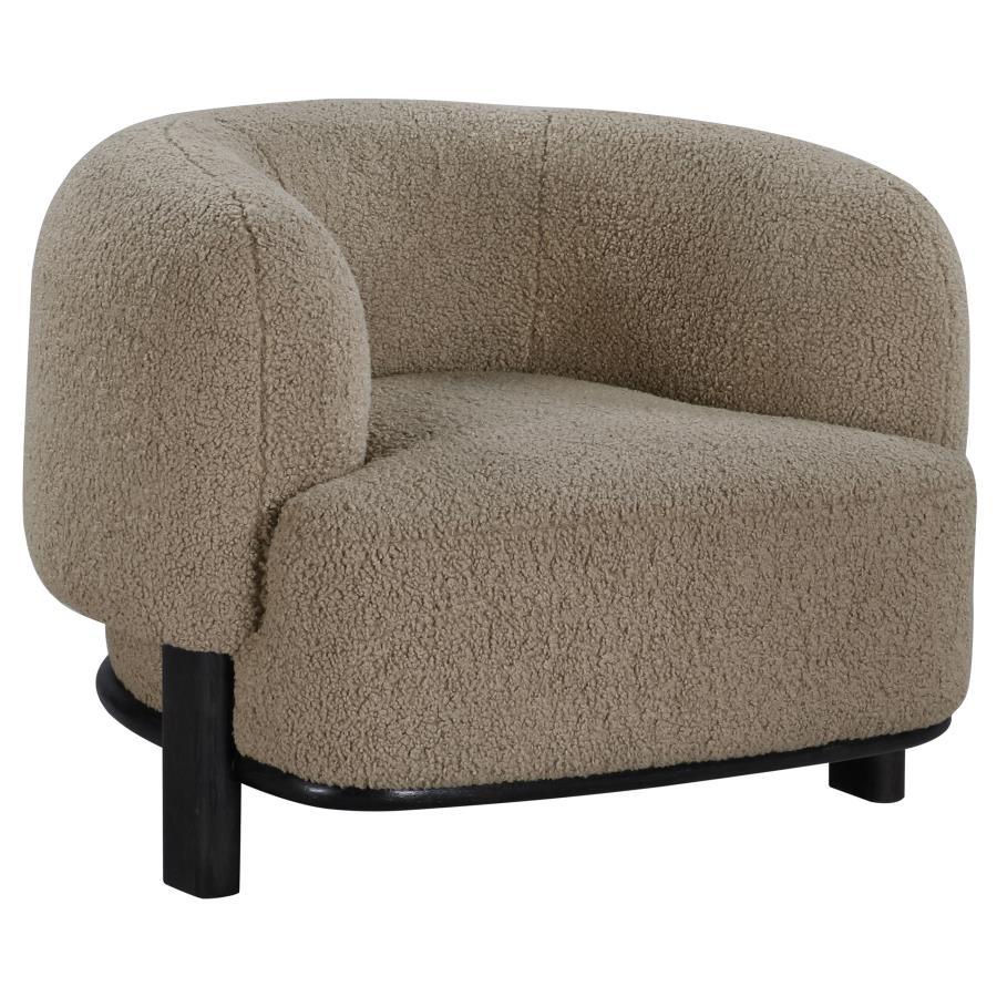 Lawler - Upholstered Barrel Back Accent Chair Accent Chairs by CoasterEveryday - Walls Furniture & Mattress