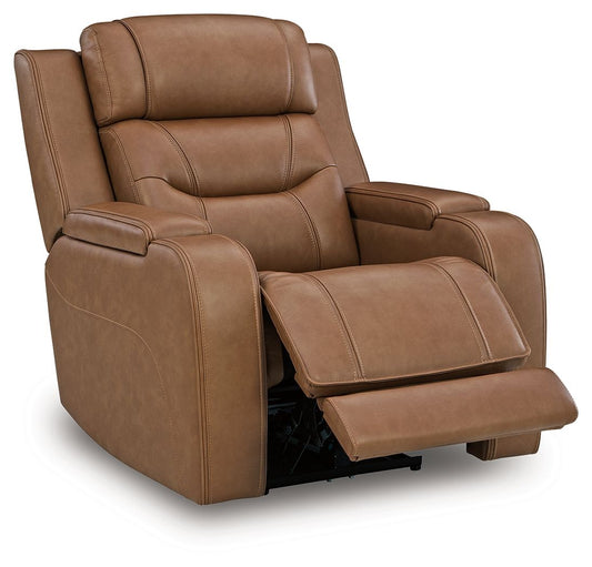 Knightington - 3 Pc. - Power Reclining Sofa, Loveseat And Recliner - Caramel 3 Piece Living Room Sets by Signature Design by Ashley® - Walls Furniture & Mattress