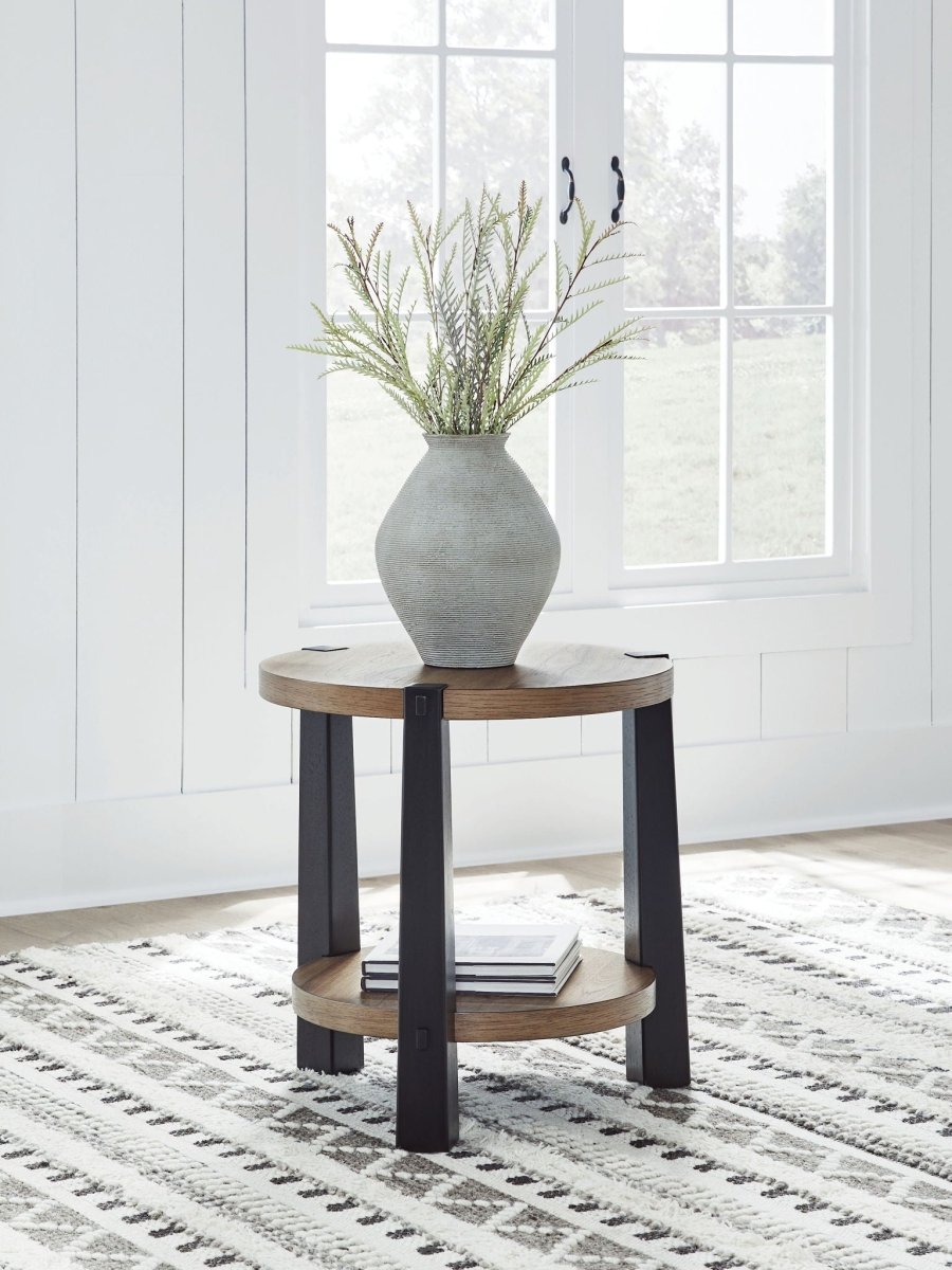 Ridgester - Round Table End Tables by Signature Design by Ashley® - Walls Furniture & Mattress