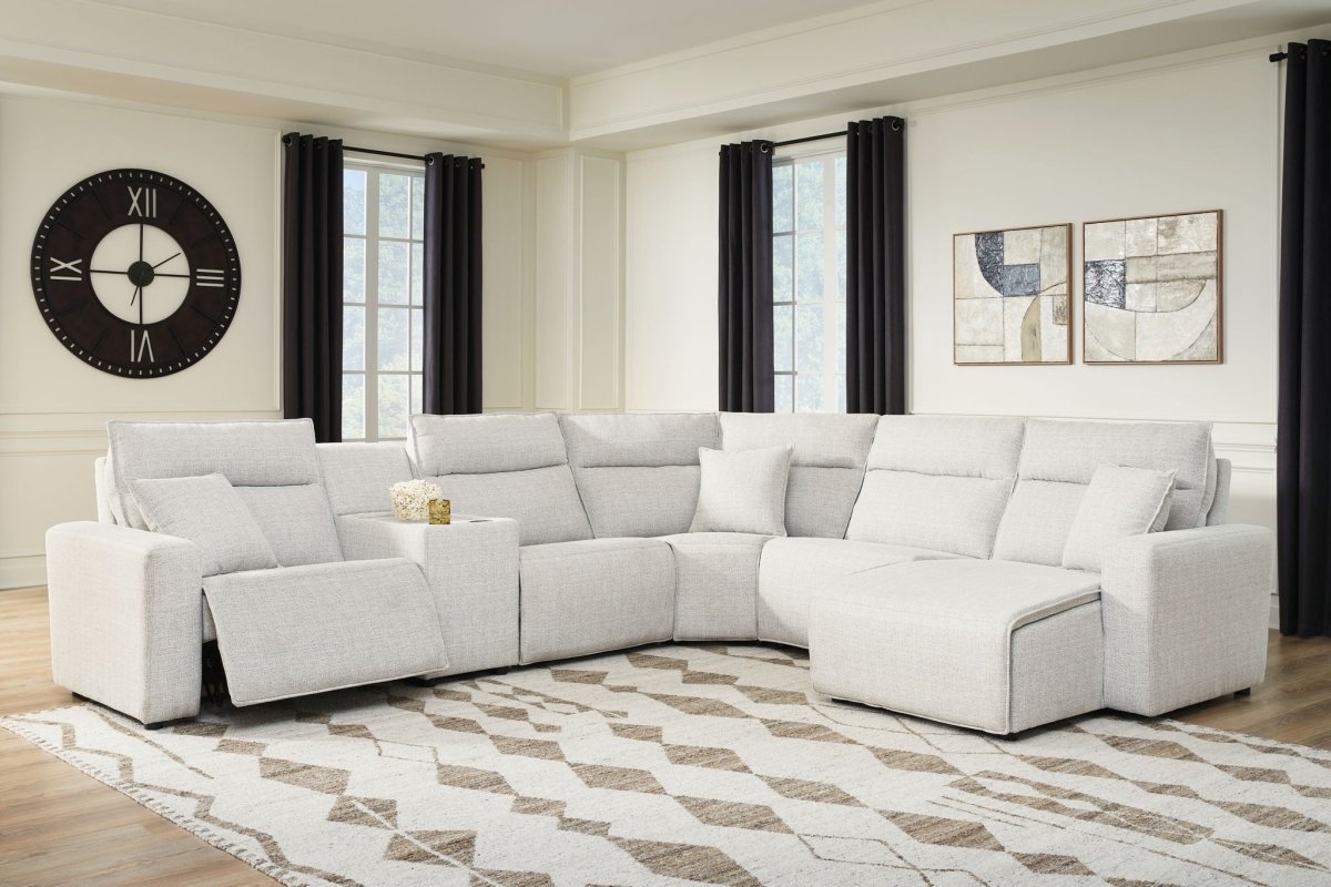 Modmax II - Reclining Sectional - Stone Reclining Sectionals by Signature Design by Ashley® - Walls Furniture & Mattress