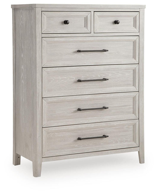 Darbonton - Six Drawer Chest - Dove White Accent Chests by Signature Design by Ashley® - Walls Furniture & Mattress