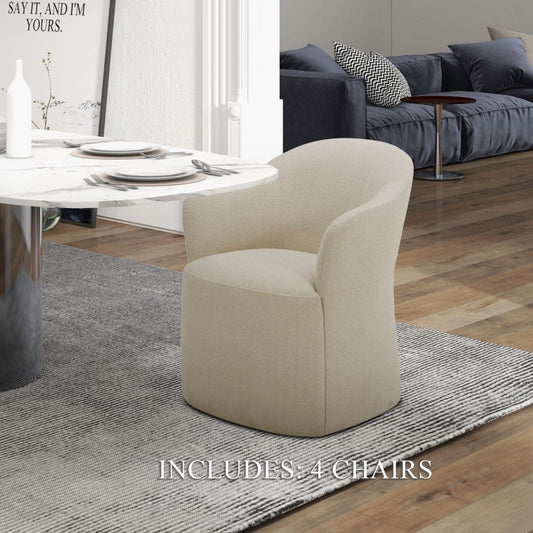 Accent Dining - Dining Chairs With Casters (Set of 4) Chair Sets by Liberty Furniture - Walls Furniture & Mattress