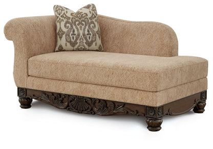 Chelsworth - Golden - RAF Corner Chaise Chaises by Signature Design by Ashley® - Walls Furniture & Mattress