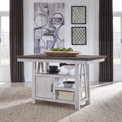 Farmhouse - Gathering Table - White Counter Tables by Liberty Furniture - Walls Furniture & Mattress