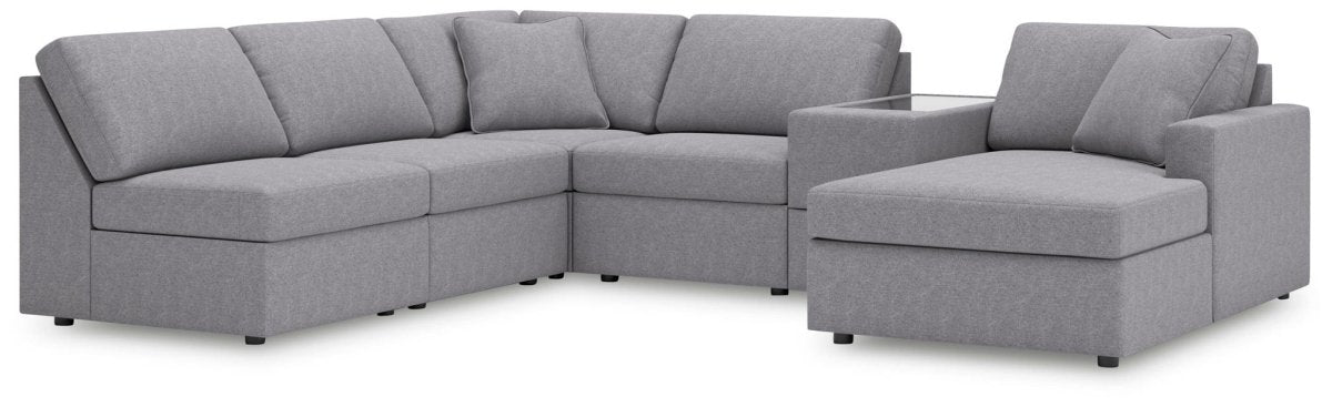 Modmax - Sectional - Granite Stationary Sectionals by Signature Design by Ashley® - Walls Furniture & Mattress