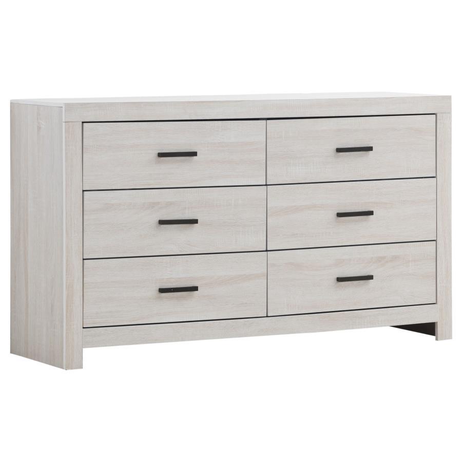 Brantford - 6 - Drawer Dresser Dressers by CoasterEveryday - Walls Furniture & Mattress