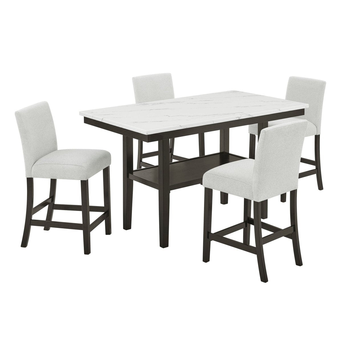 Carissa - Rectangle Counter Dining Set 5 Piece Dining Room Sets by New Classic - Walls Furniture & Mattress