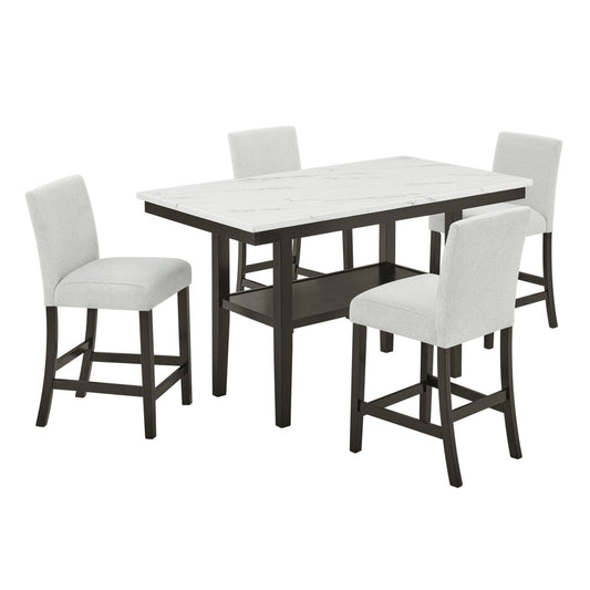 Carissa - Rectangle Counter Dining Set 5 Piece Dining Room Sets by New Classic - Walls Furniture & Mattress
