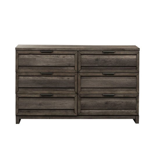 Tanners Creek - 6 Drawer Dresser - Dark Gray Dressers by Liberty Furniture - Walls Furniture & Mattress