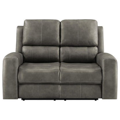 Brickston - Triple Power Reclining Loveseat Reclining Loveseats by Coaster Fine Furniture - Walls Furniture & Mattress