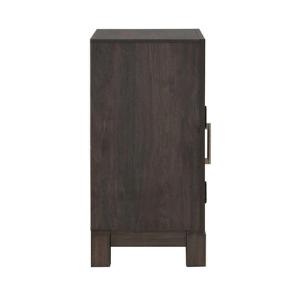 Modern Edge - Bedside Chest With Charging Station - Brown Nightstands w/ Charging Stations by Liberty Furniture - Walls Furniture & Mattress