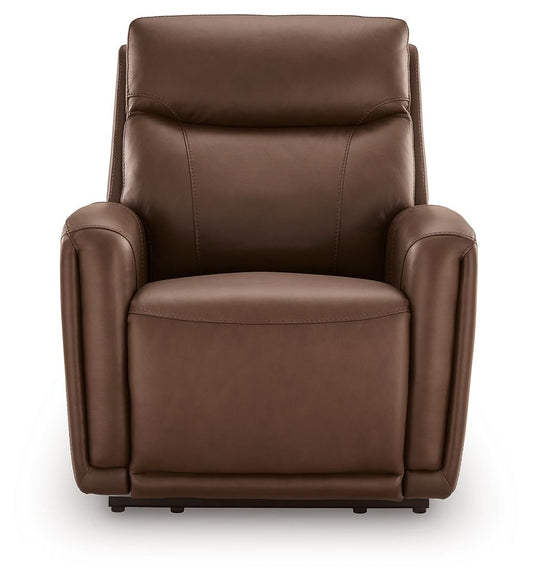 Pincara - Power AutoGlide Recliner With Audio System - Umber