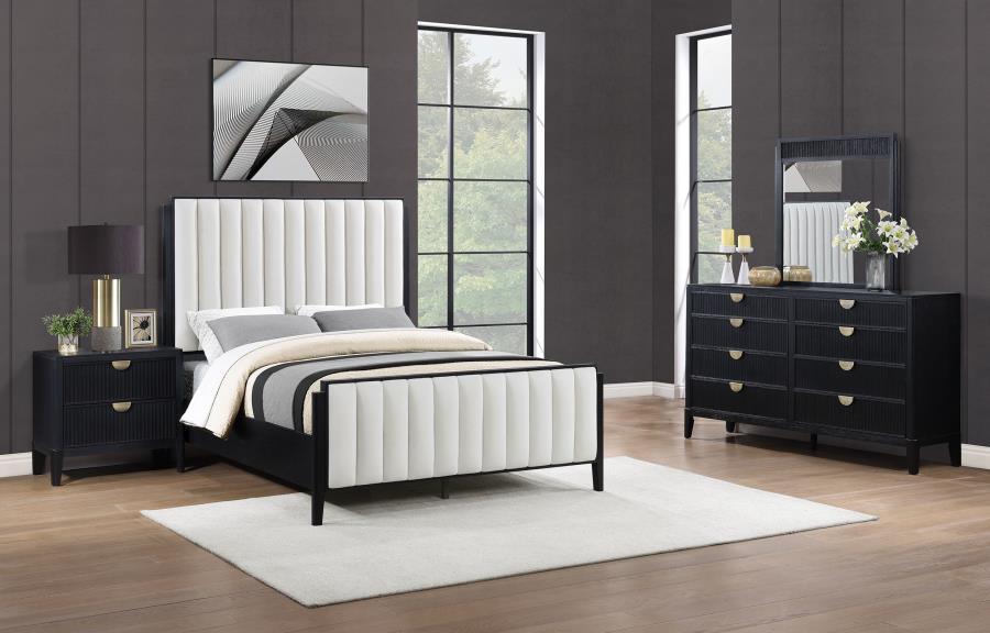 Brookmead - Upholstered Bedroom Set 4 Piece Bedroom Sets by Coaster Fine Furniture - Walls Furniture & Mattress