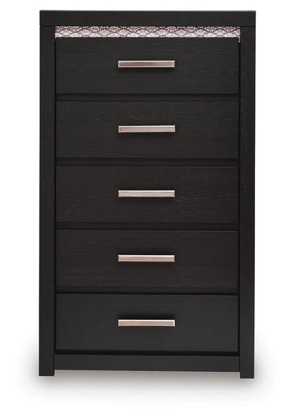 Shoralli - Five Drawer Chest - Black Accent Chests by Signature Design by Ashley® - Walls Furniture & Mattress