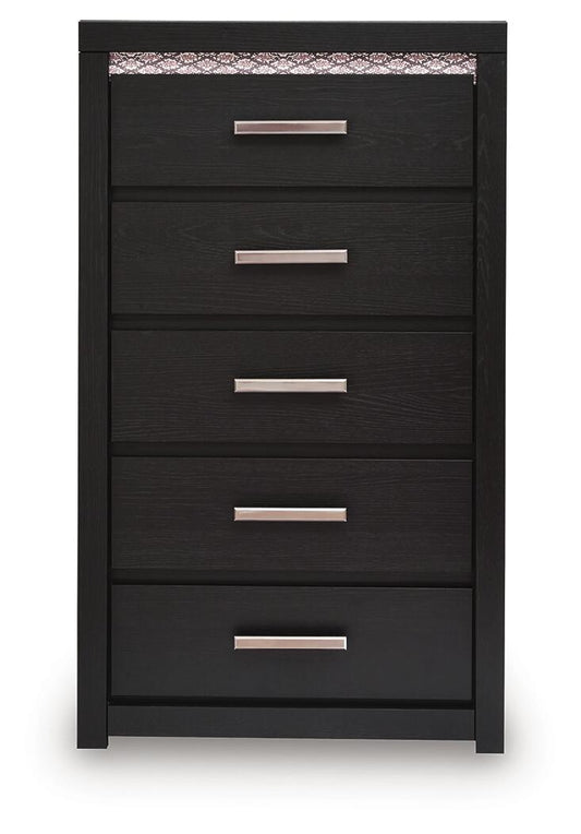 Shoralli - Five Drawer Chest - Black Accent Chests by Signature Design by Ashley® - Walls Furniture & Mattress
