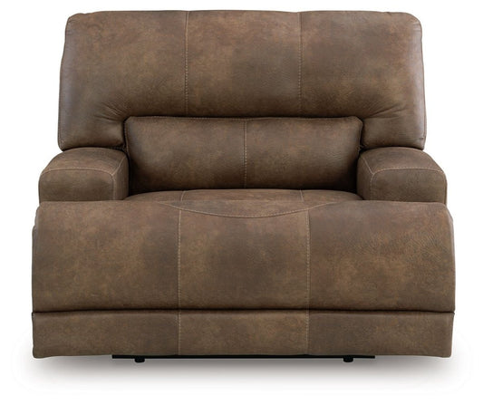 Beckley Place - Earth - Power Recliner With Adjustable Headrest Reclining Chairs by Signature Design by Ashley® - Walls Furniture & Mattress