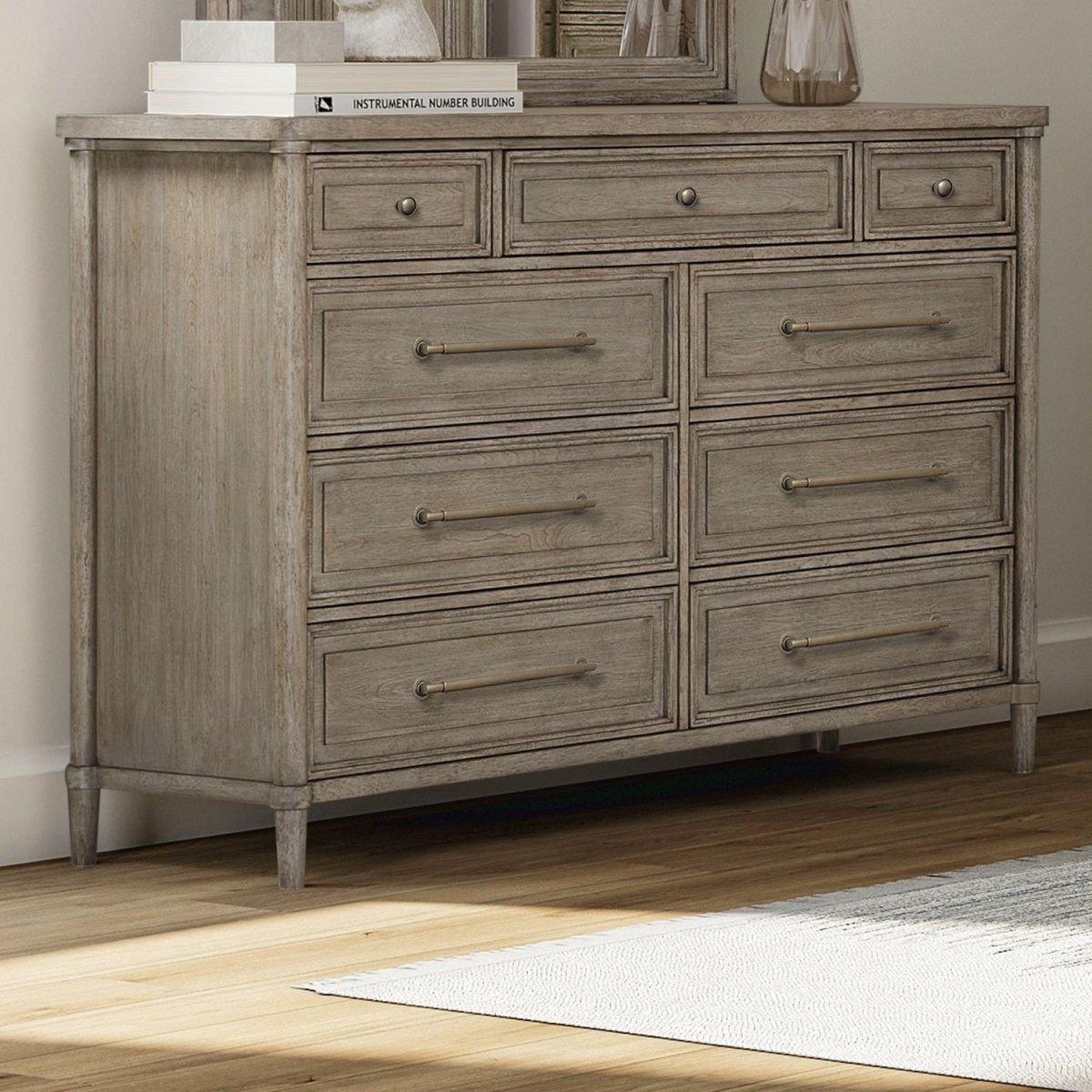 Rochelle Park - 9 Drawer Dresser Dresser & Mirror by Liberty Furniture - Walls Furniture & Mattress