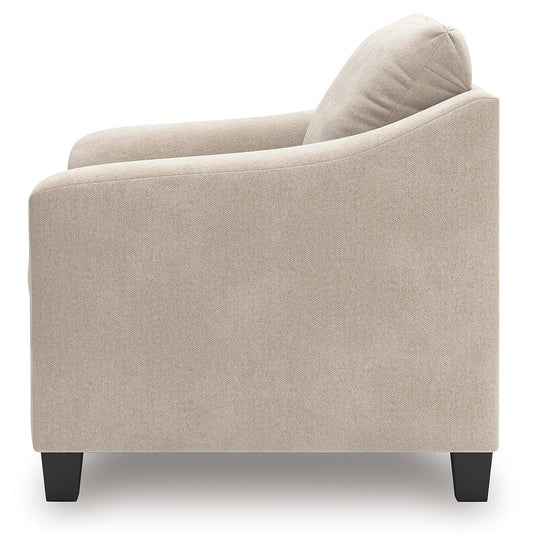 Willarae - Taupe - 2 Pc. - Chair And A Half, Ottoman Chair & Ottoman by Benchcraft® - Walls Furniture & Mattress