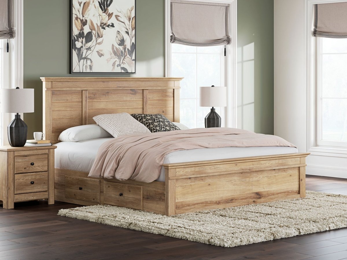 Makidern - Panel Storage Bed With Under Bed Storage Unit Storage Beds by Signature Design by Ashley® - Walls Furniture & Mattress
