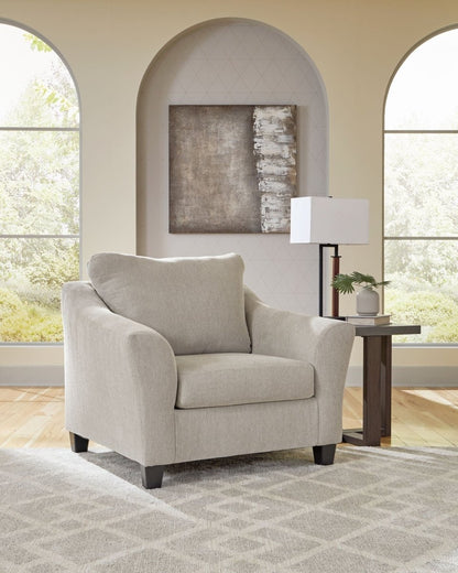 Willarae - 2 Pc. - Chair And A Half, Ottoman - Taupe Stationary Chair & Ottoman by Benchcraft® - Walls Furniture & Mattress
