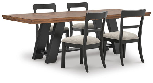 Greddinton - Extension Dining Table Set 5 Piece Dining Room Sets by Signature Design by Ashley® - Walls Furniture & Mattress
