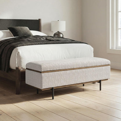 Dettaford Next-Gen Nuvella - Storage Bench - Stone Storage Benches by Signature Design by Ashley® - Walls Furniture & Mattress