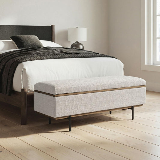 Dettaford Next-Gen Nuvella - Storage Bench - Stone Storage Benches by Signature Design by Ashley® - Walls Furniture & Mattress