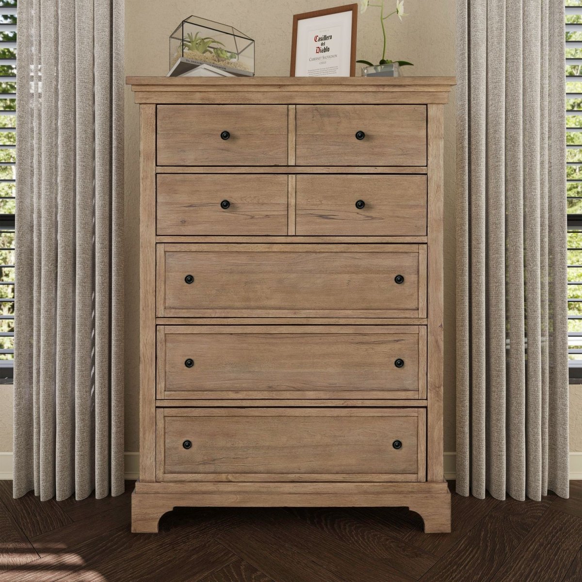Haven Hills - 5 Drawer Chest - Camel Beige Accent Chests by Liberty Furniture - Walls Furniture & Mattress