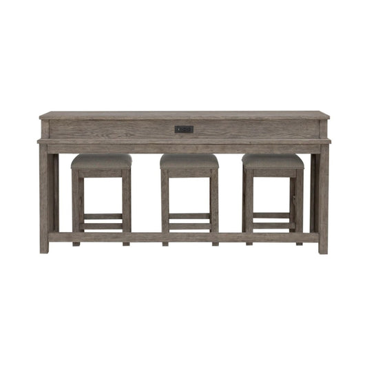 Skyview Lodge - 4 Piece Set - Cobblestone 4 Piece Living Room Sets by Liberty Furniture - Walls Furniture & Mattress