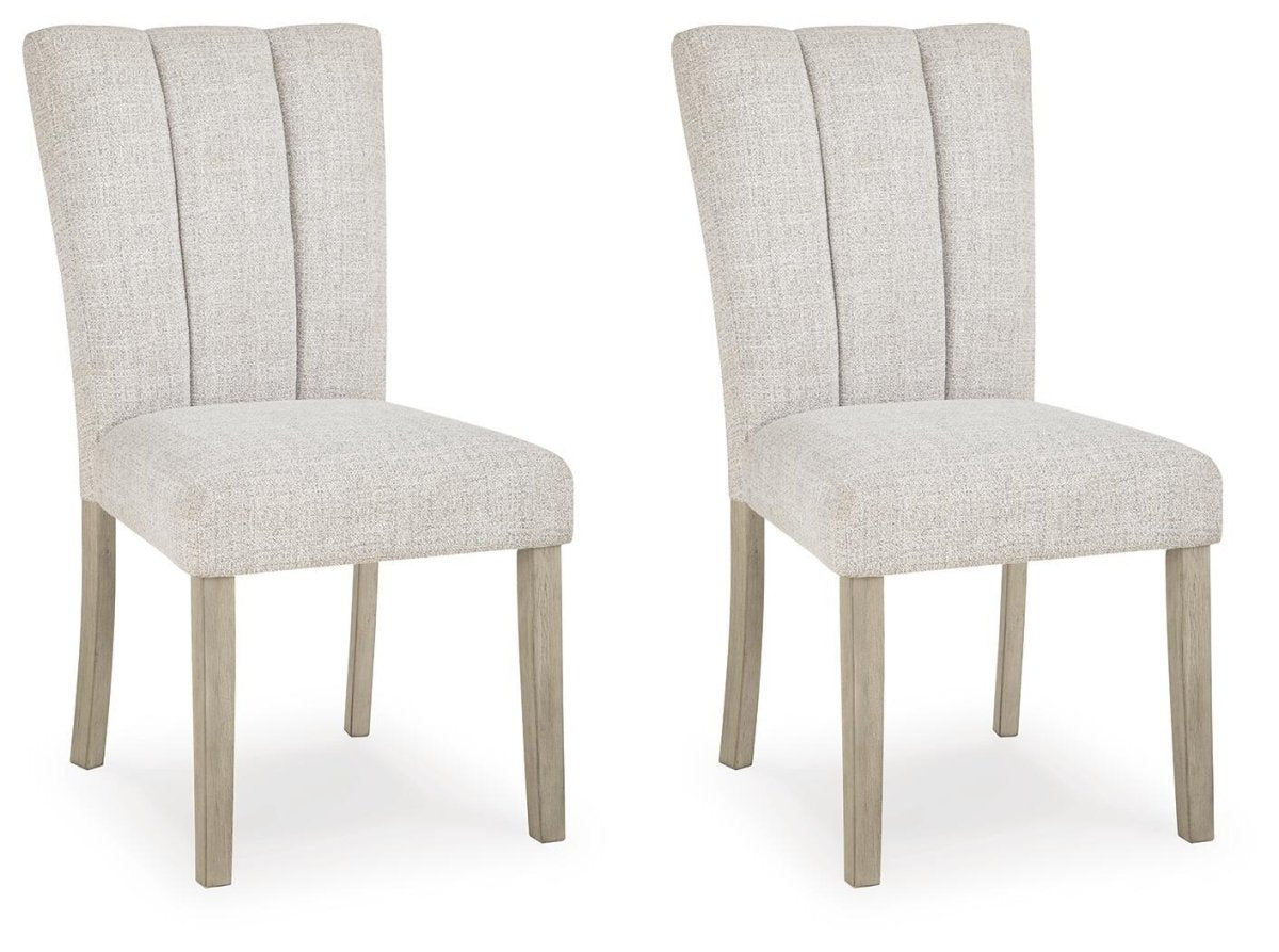 Larawyn - Dining Upholstered Side Chair (Set of 2) - Bisque Chair Sets by Signature Design by Ashley® - Walls Furniture & Mattress