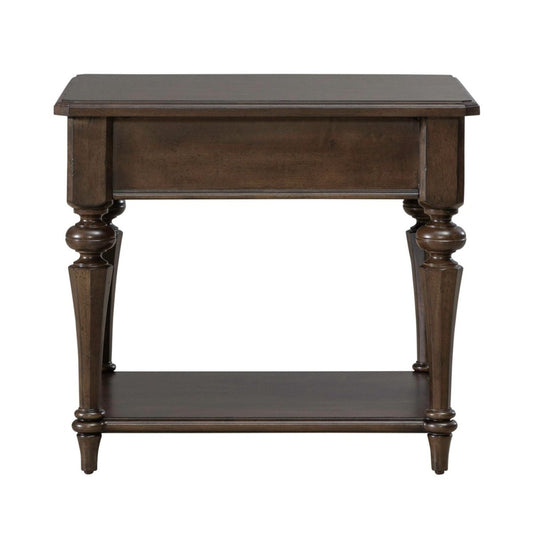 Arden Road - Drawer End Table - Satin Cherry End Tables by Liberty Furniture - Walls Furniture & Mattress