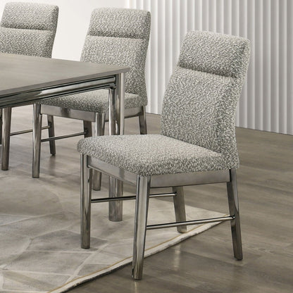 Lennox - Upholstered Side Chair (Set of 2) - Gray Chair Sets by New Classic - Walls Furniture & Mattress