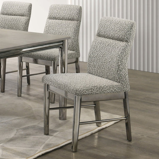 Lennox - Upholstered Side Chair (Set of 2) - Gray Chair Sets by New Classic - Walls Furniture & Mattress