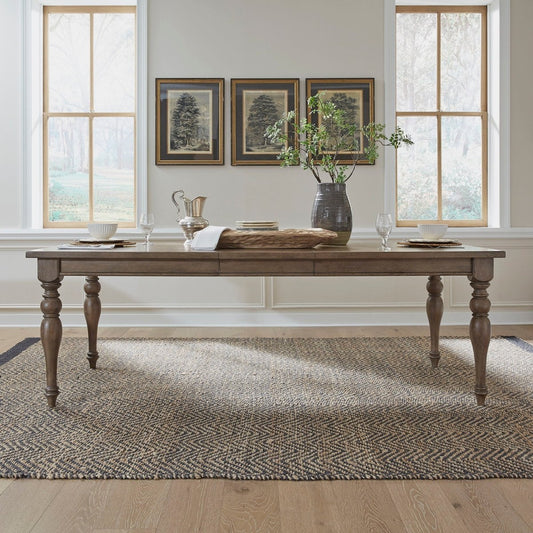 Americana Farmhouse - Wood Rectangular Leg Table - Light Brown Dining Tables by Liberty Furniture - Walls Furniture & Mattress