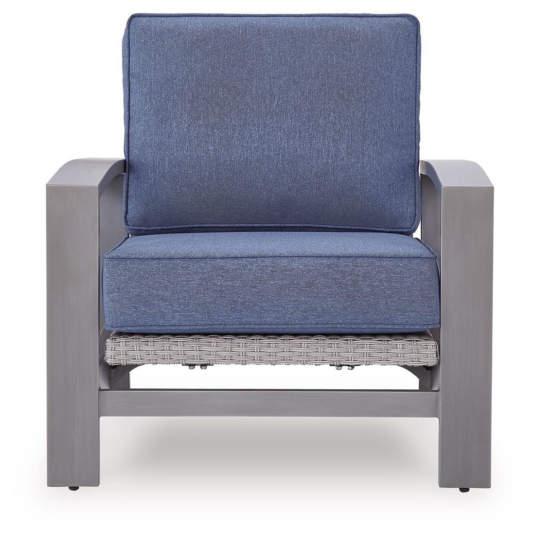 Half Moon Beach - Spring Lounge Chair - Blue / Gray Lounge Chairs by Signature Design by Ashley® - Walls Furniture & Mattress