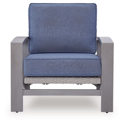 Half Moon Beach - Spring Lounge Chair - Blue / Gray Lounge Chairs by Signature Design by Ashley® - Walls Furniture & Mattress