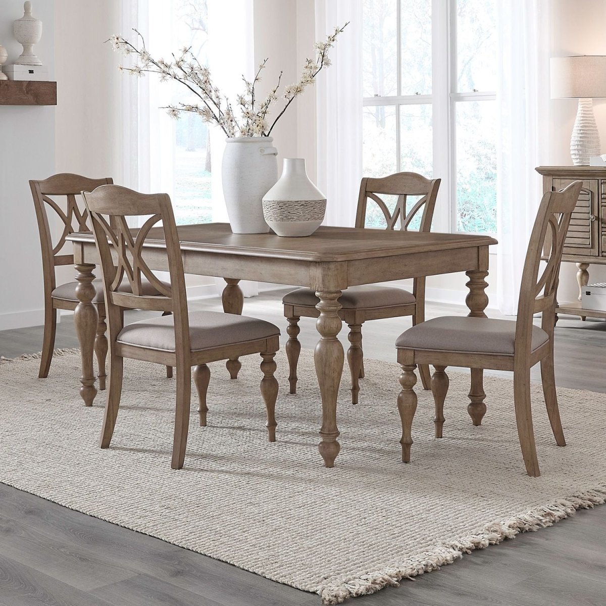 Summer House - Rectangular Table Set 5 Piece Dining Room Sets by Liberty Furniture - Walls Furniture & Mattress