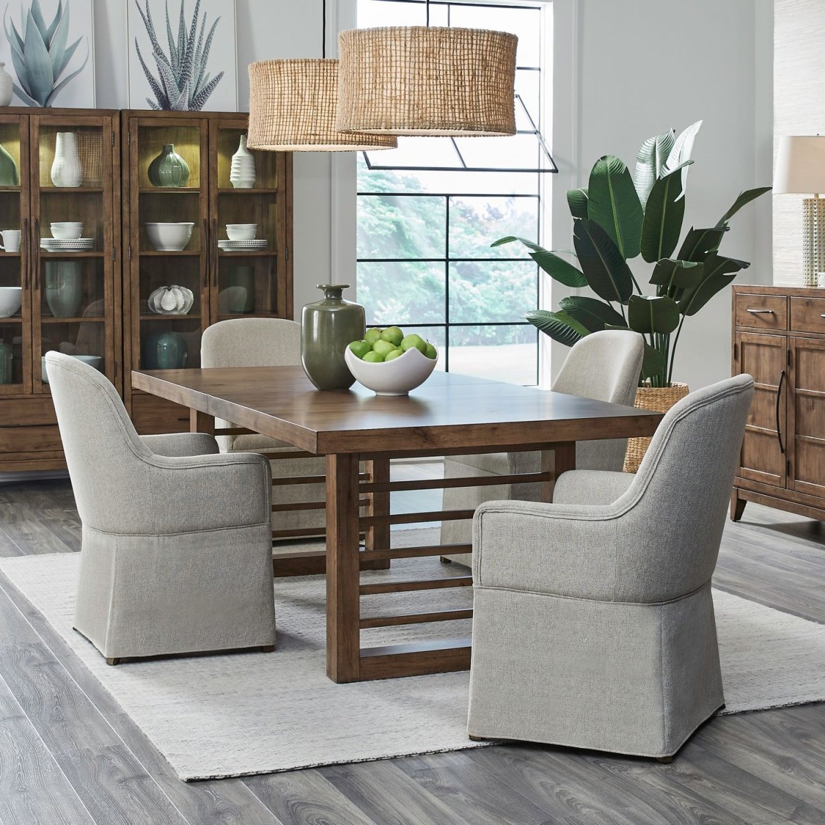 Shaker Lakes - Pedestal Table Set 5 Piece Dining Room Sets by Liberty Furniture - Walls Furniture & Mattress