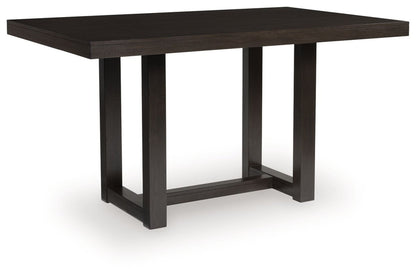 Neymorton - Dark Grayish Brown - 5 Pc. - Rectangular Dining Room Counter Table, 4 Barstools 5 Piece Dining Room Sets by Signature Design by Ashley® - Walls Furniture & Mattress
