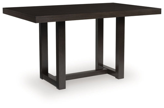 Neymorton - Dark Grayish Brown - 5 Pc. - Rectangular Dining Room Counter Table, 4 Barstools 5 Piece Dining Room Sets by Signature Design by Ashley® - Walls Furniture & Mattress