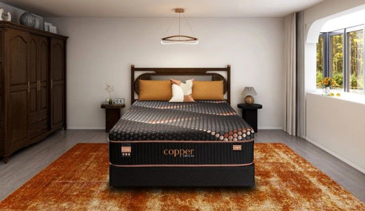 Copper Hybrid Plush Smooth Top King Mattress Hybrid Mattresses by Spring Air - Walls Furniture & Mattress